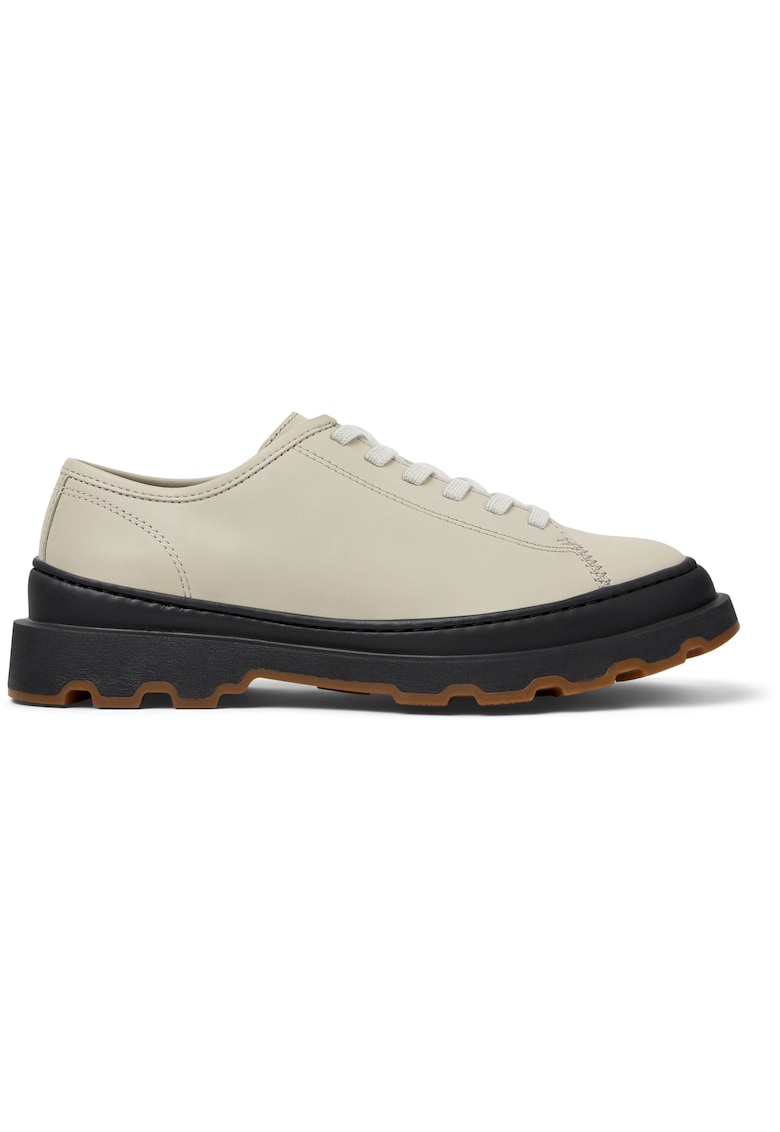 Pantofi din piele cu aspect masiv Brutus - Bej