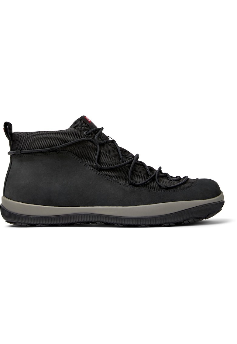 Ghete de piele cu garnituri din material textil Peu Pista