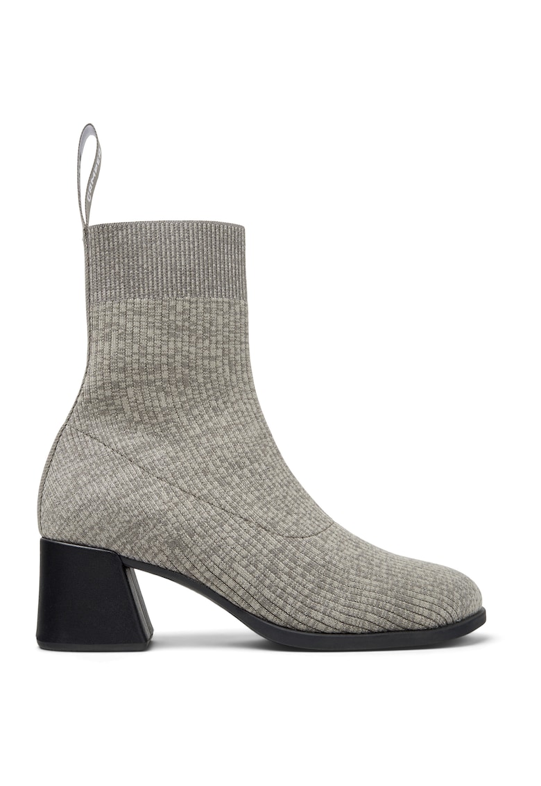 Cizme din material textil Kora - Gri