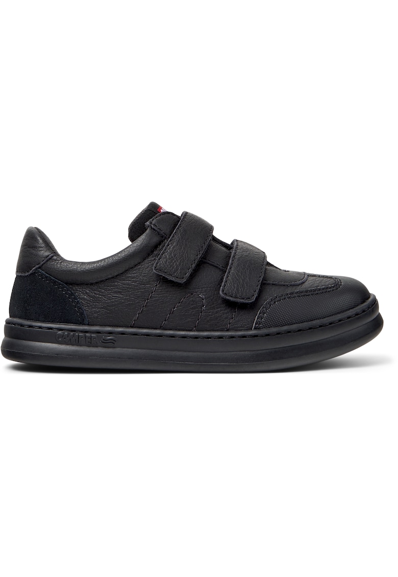 Camper Pantofi sport Runner Four de piele cu velcro - Negru