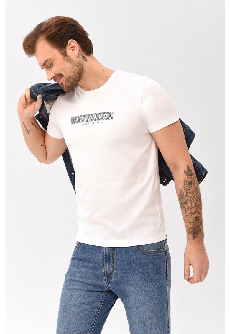 Tricou T-Hologram pentru barbati - alb