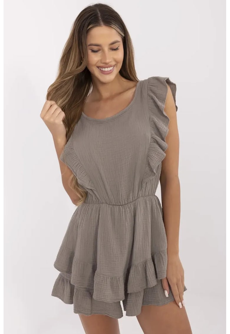 Salopeta scurta cu volane -