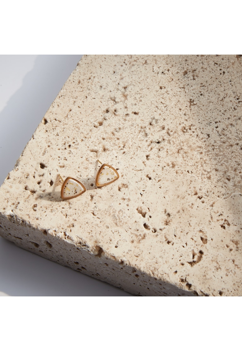 Cercei lut polimeric si rasina epoxidica - design minimalist - multicolor