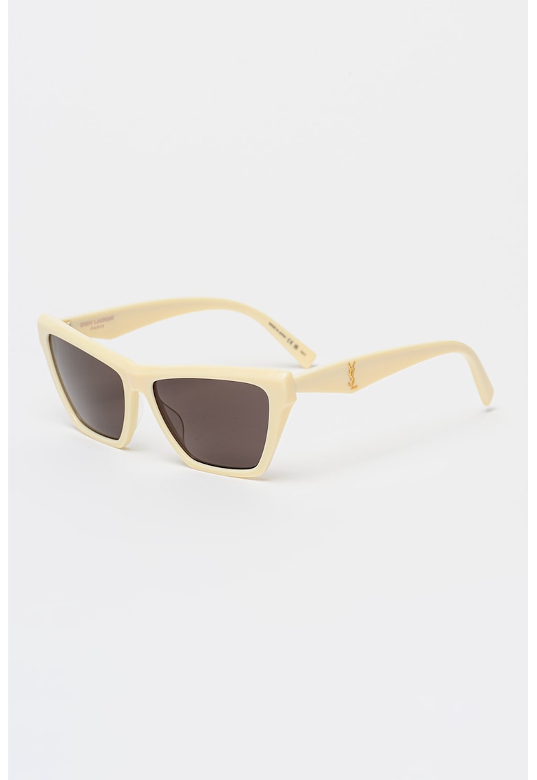 Ochelari de soare cat-eye - Alb fildes