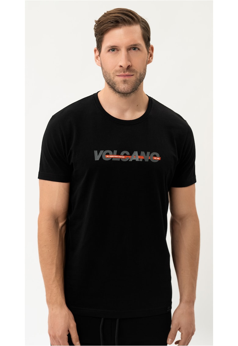 Tricou T-Night pentru barbati - negru din bumbac -