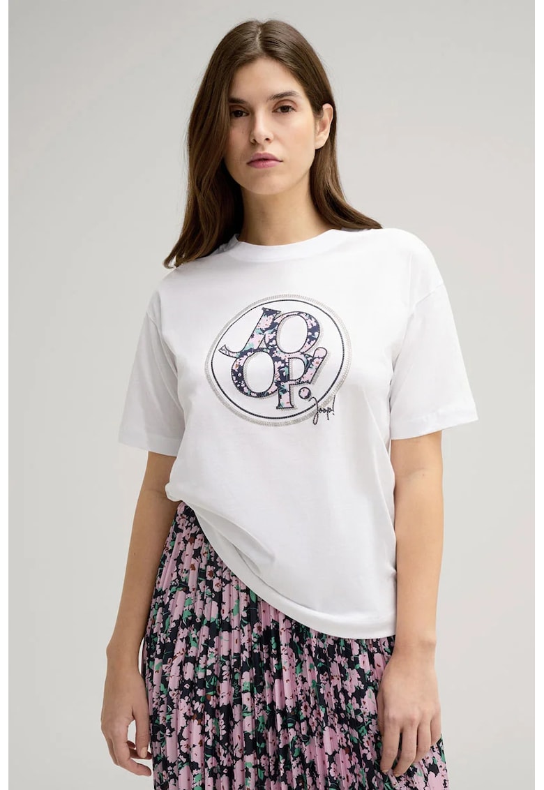 Tricou regular-fit cu guler rotund