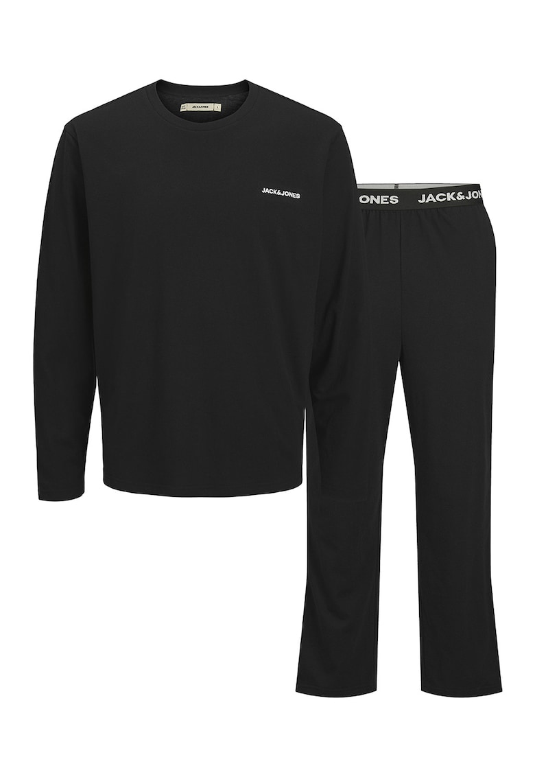 Pijama cu pantaloni lungi si logo