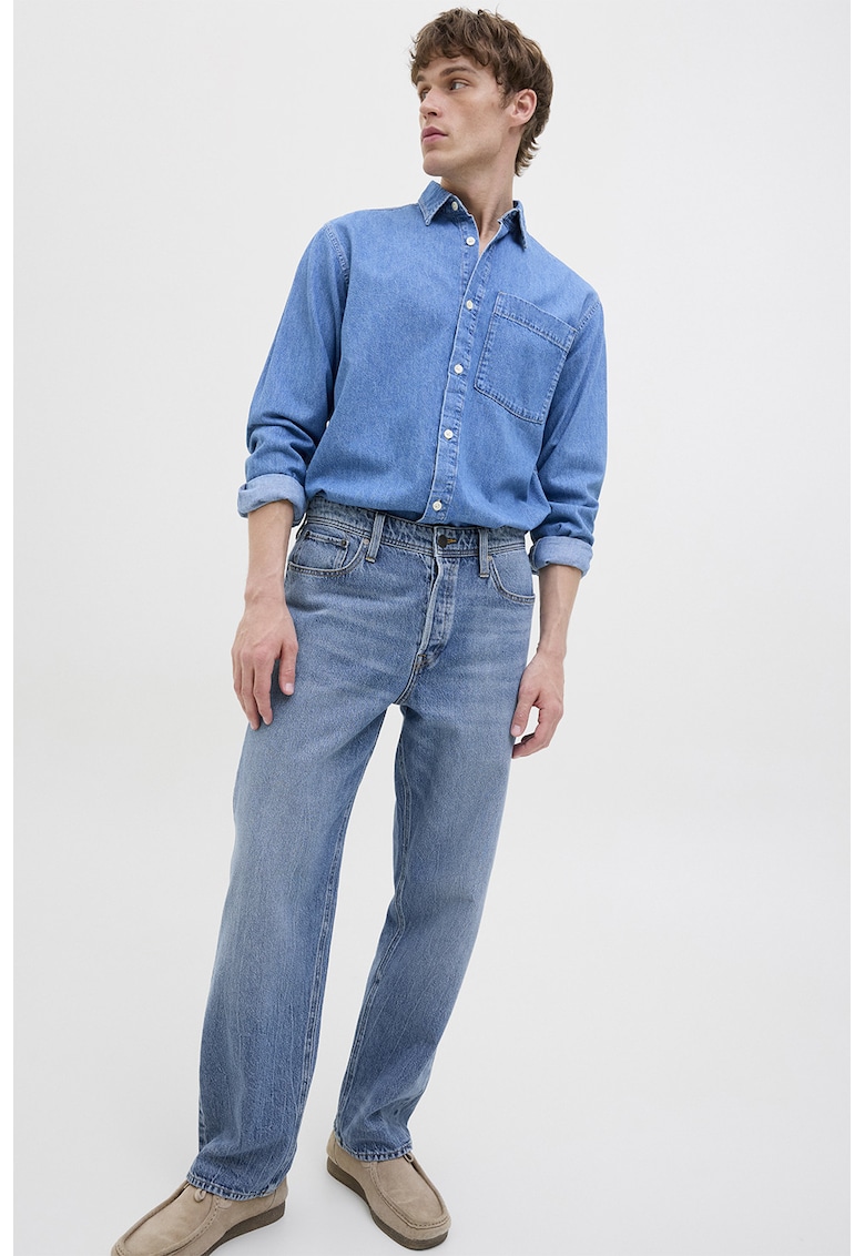 Blugi cu croiala dreapta - Albastru