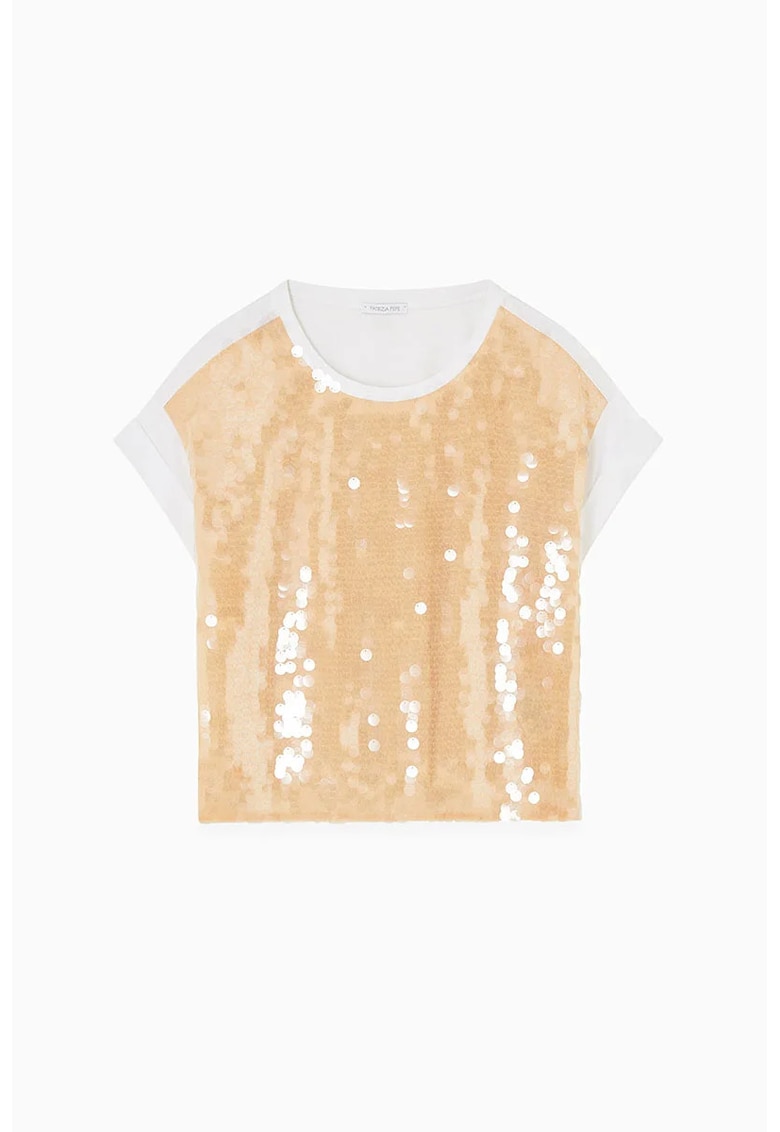 Tricou oversize cu paiete Tricou oversize cu paiete