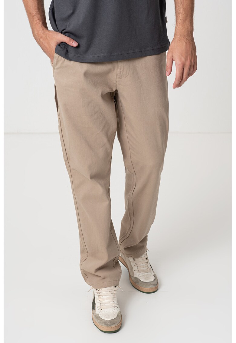 Pantaloni drepti cu buzunare multiple