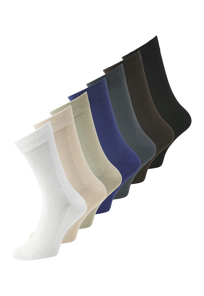 Set de sosete lungi din amestec de bumbac - 7 perechi