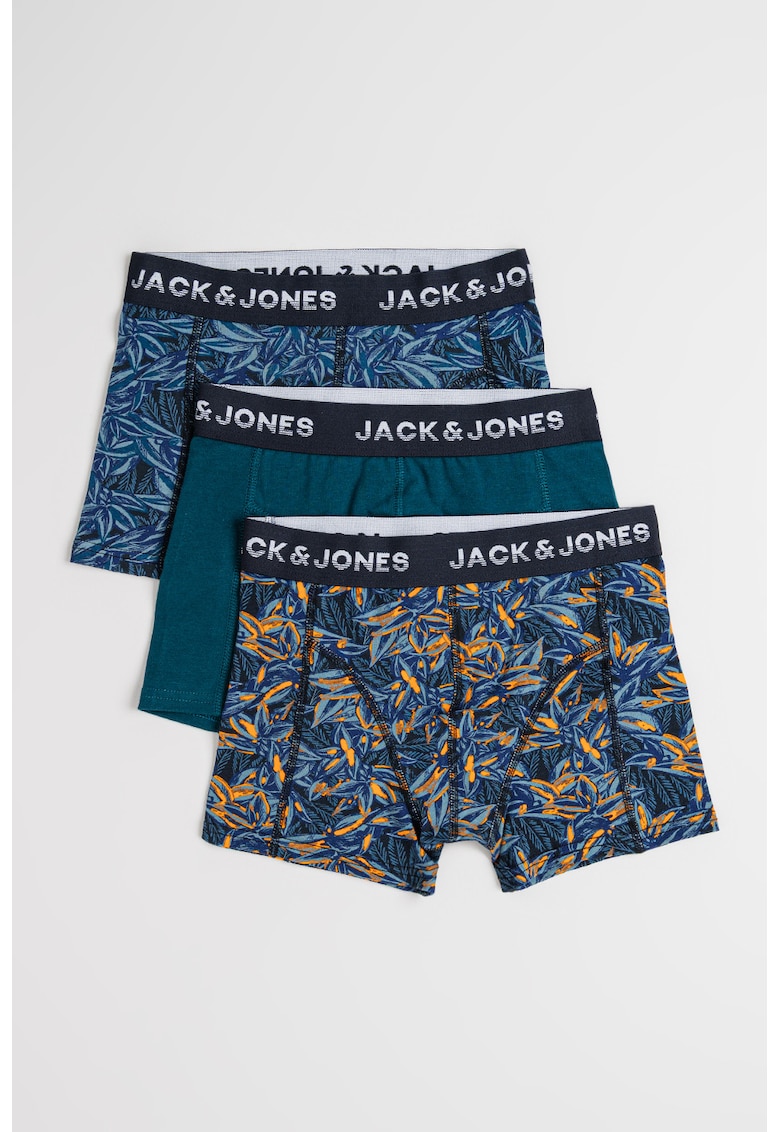 Set de boxeri cu banda elastica in talie - 3 perechi Set de boxeri cu banda elastica in talie - 3 perechi