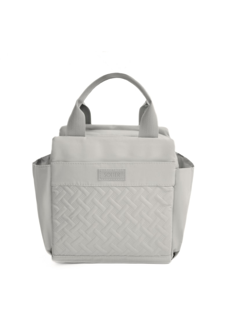 Geanta termica pentru pranz LBS02 - dama - gri - 28x23x16 cm