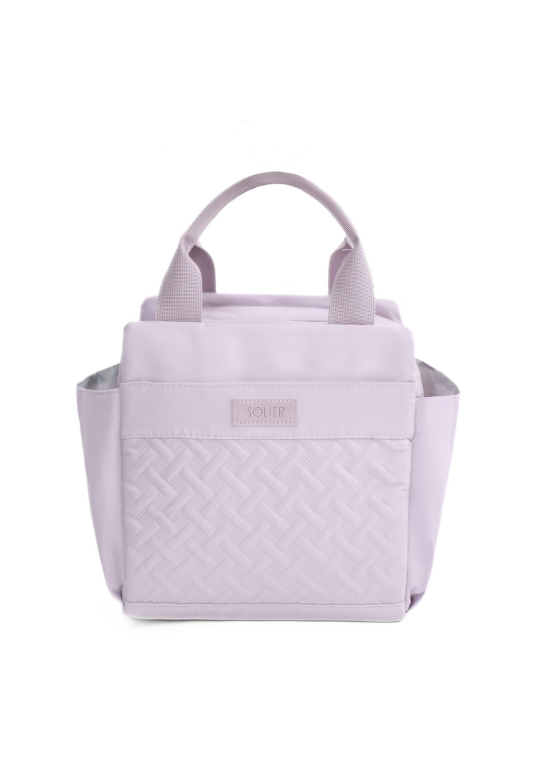 Geanta termica pentru pranz LBS02 - dama - liliachiu - 28x23x16 cm
