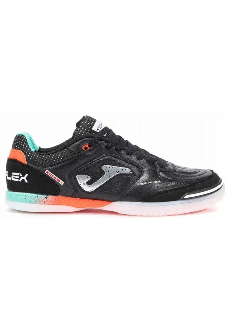 Pantofi sport barbati TOP FLEX 2501 - piele - talpa cauciuc - negru - pentru sala