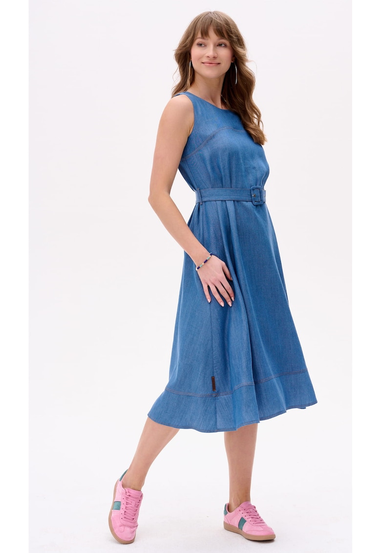 Rochie evazata din lyocell Viviana