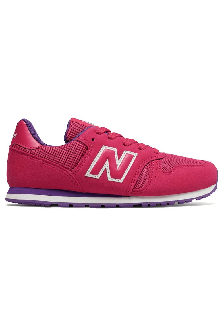 Pantofi sport copii seria 373 - piele intoarsa si plasa - talpa EVA - roz