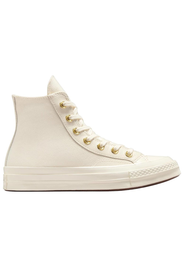 Tenisi dama Chuck 70 Gold A12555C - detalii aurii - panza - crem -