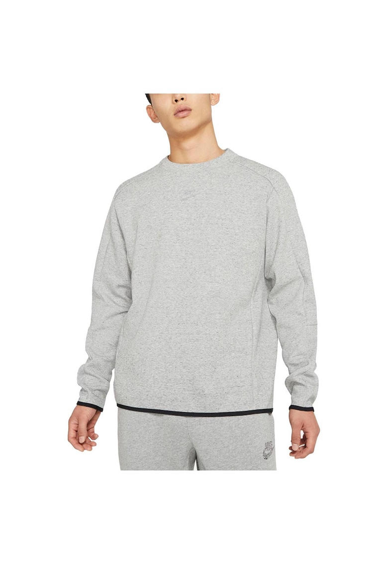 Bluza Sportswear Tech Fleece - gri - material reciclat - buzunar spate -