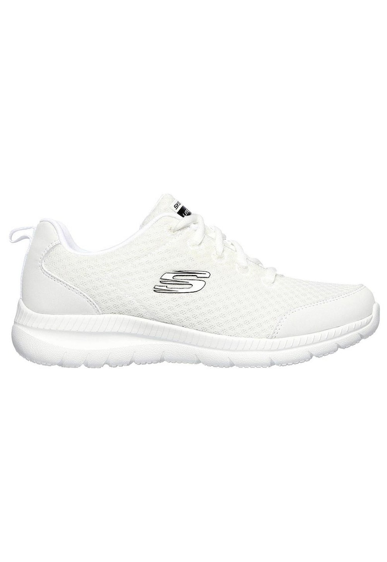 Pantofi sport barbati inchidere cu sireturi - talpa confortabila - alb - textil