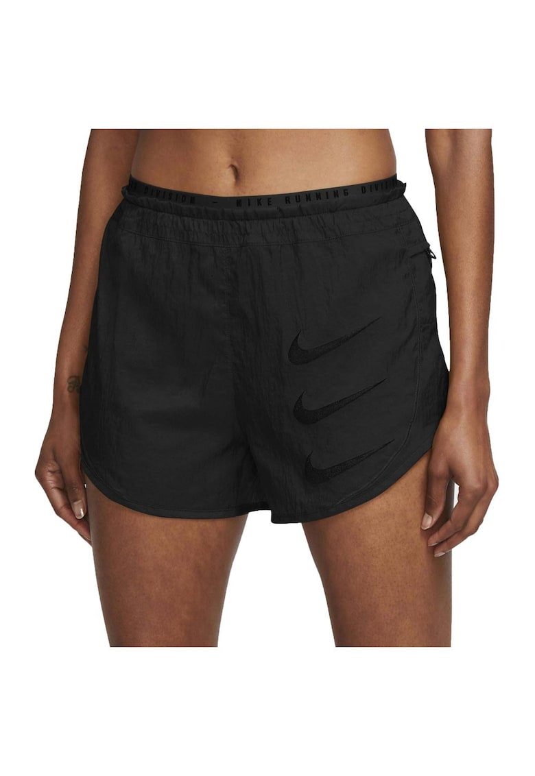Pantaloni sport scurti dama DA1280 - Poliester/Elastan - Negru -