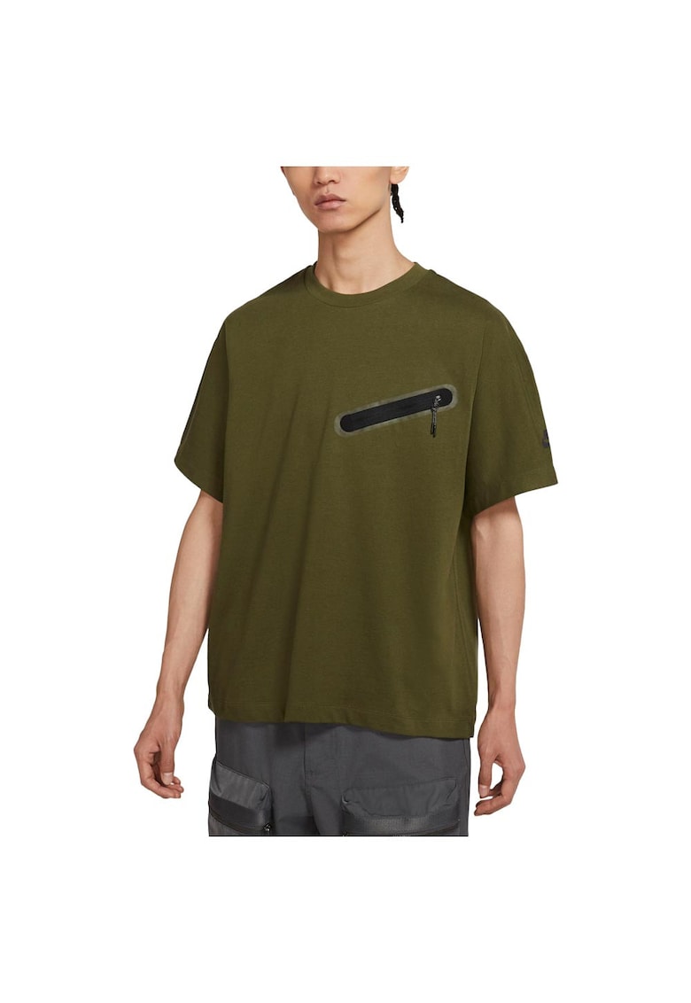 Tricou sport Dri-FIT - croiala larga - verde - bumbac/poliester