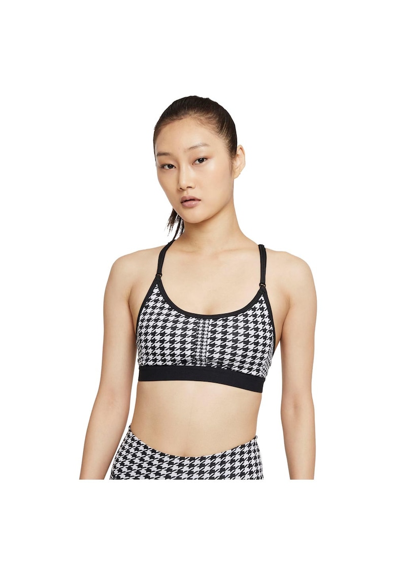 Bustiera sport DD1086 - Nylon - Negru/Alb
