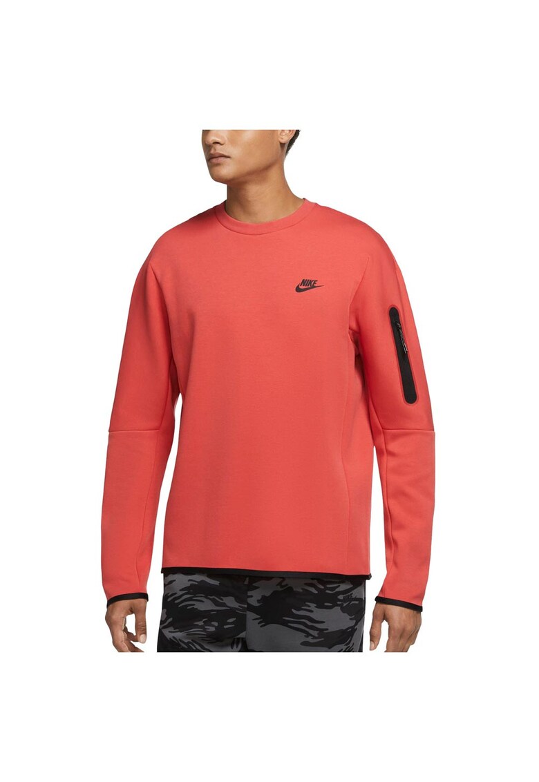 Bluza sport model CU4505 - Tech Fleece - roz - bumbac - cu buzunar pe maneca