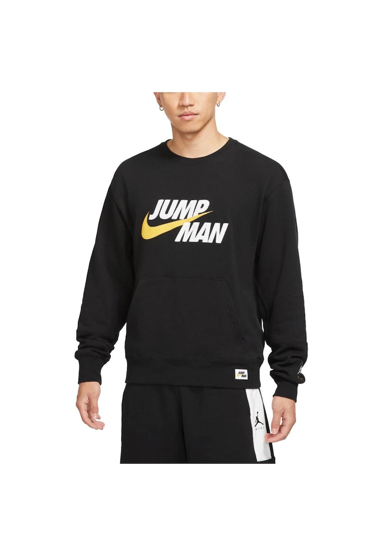 Bluza sport barbati Jumpman - negru - bumbac - design premium