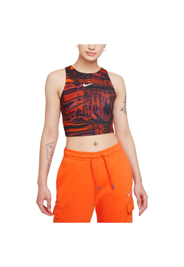 Maiou sport Aop Sportswear - croiala elastica - multicolor - amestec bumbac si poliester -