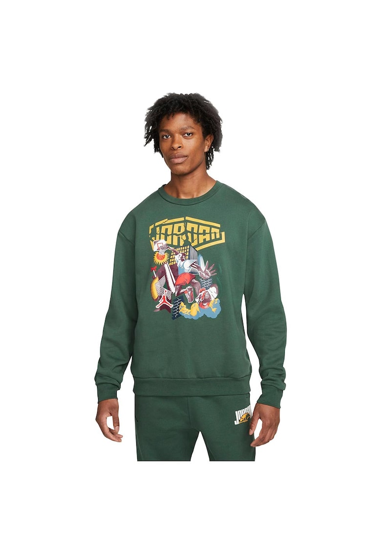Hanorac sport barbati DC9615 - Bumbac - Verde -
