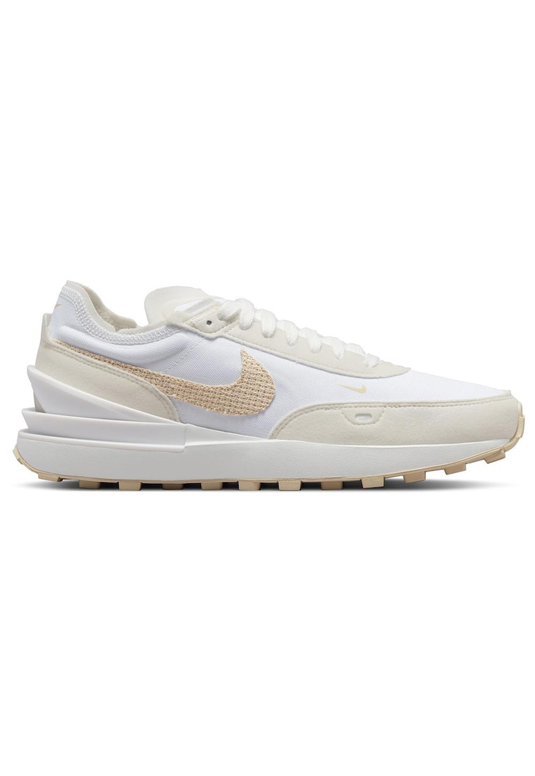 Pantofi sport barbati - Waffle One - bej - piele intoarsa - talpa exterioara waffle - guler jos
