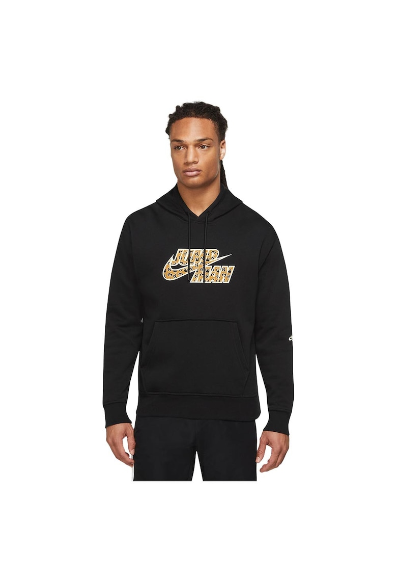 Hanorac sport barbati imprimeu animal - gluga spatioasa - fleece moale - material French Terry -