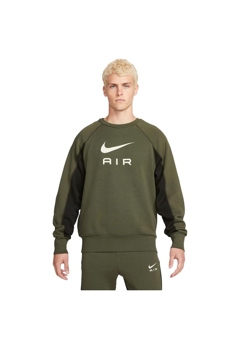 Bluza Sportswear French Terry barbati - calduros - confortabil - kaki - bumbac