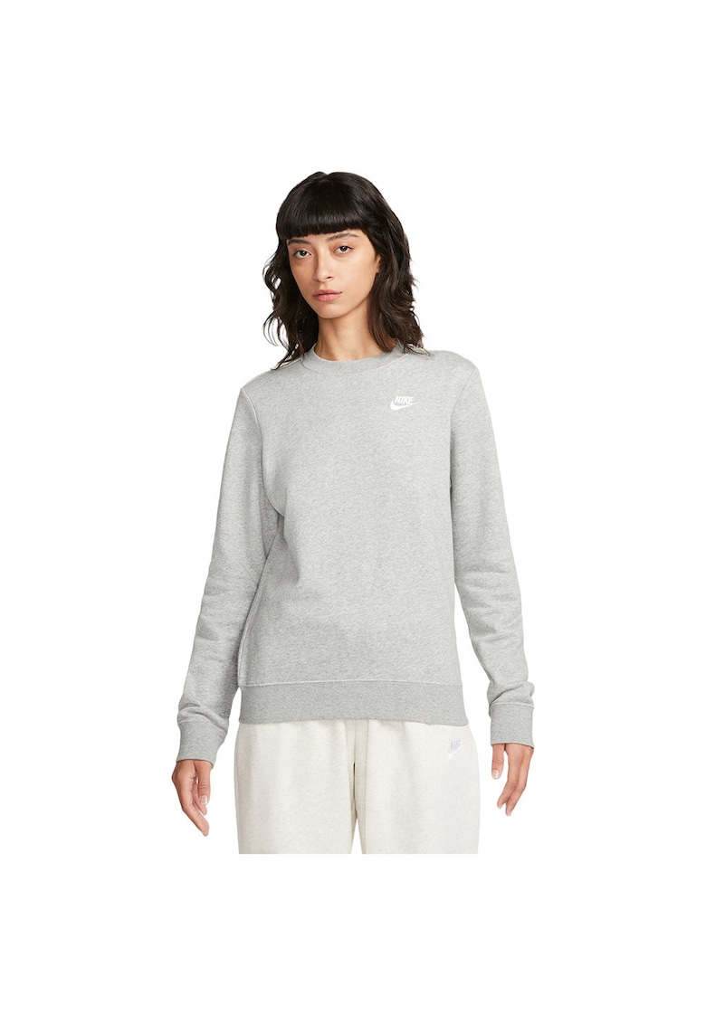 Hanorac sport dama Club Fleece - croiala confortabila - bumbac/poliester - gri