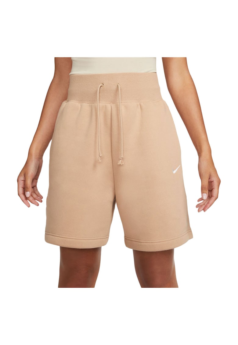 Pantaloni scurti sport dama DQ5717 - Bumbac - Bej