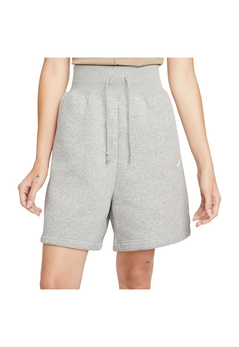 Pantaloni sport scurti dama DQ5717 - Bumbac - Gri