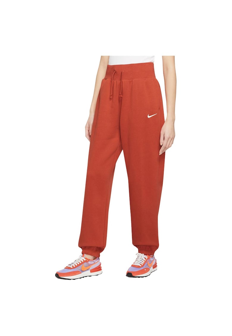 Pantaloni sport dama DQ5887 - Bumbac/Poliester - Portocaliu -