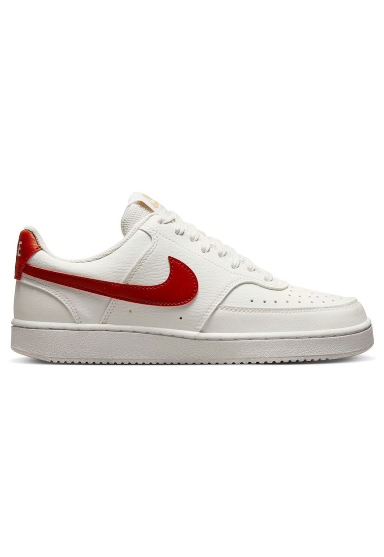 Pantofi sport copii - Court Vision Low NN DH3158 - sintetic - alb/rosu