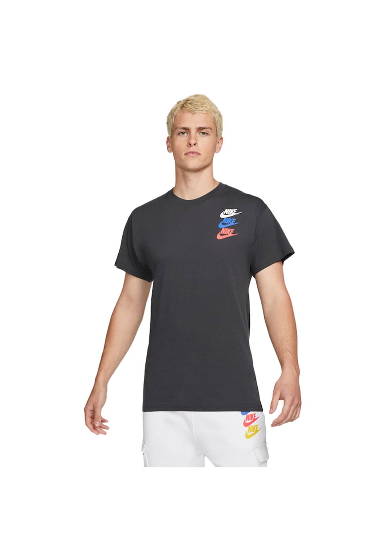 Tricou sport Sportswear Standard Issue - croiala lejera - gri - bumbac