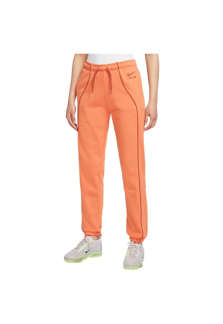 Pantaloni sport dama DQ6563 - Bumbac/Poliester - Portocaliu -