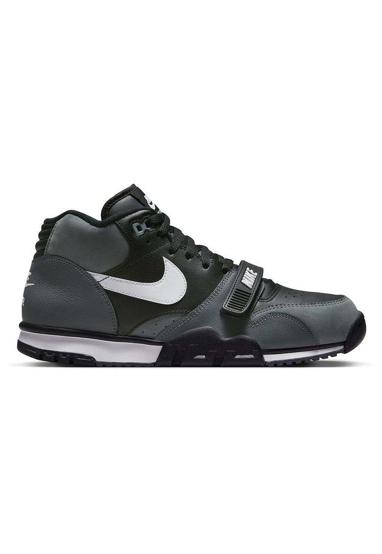 Pantofi sport barbati Air Max 90 - gri - piele naturala - detalii retro - talpa intermediara stratificata