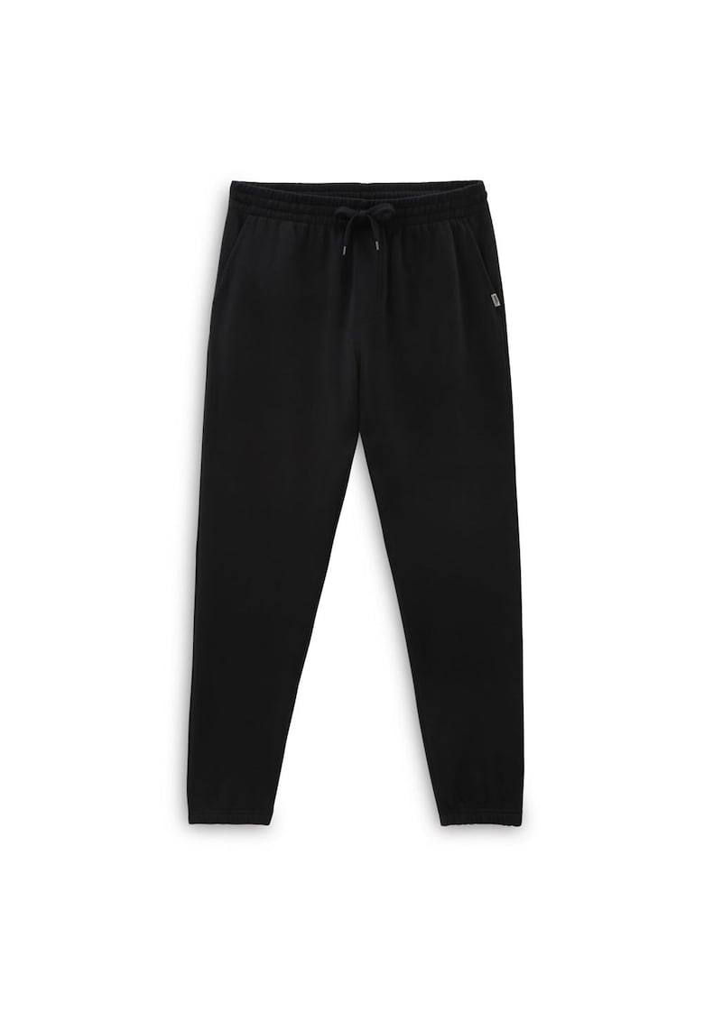 Pantaloni sport Trecker - talie elastica - buzunare laterale - bumbac/poliester - negru