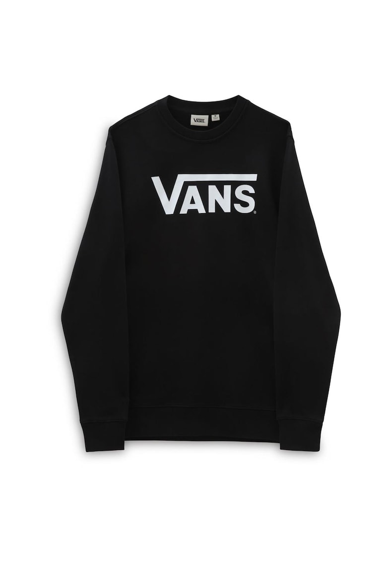 Bluza barbati model Crew-B - croiala regulata - decolteu rotund - negru - 100% bumbac