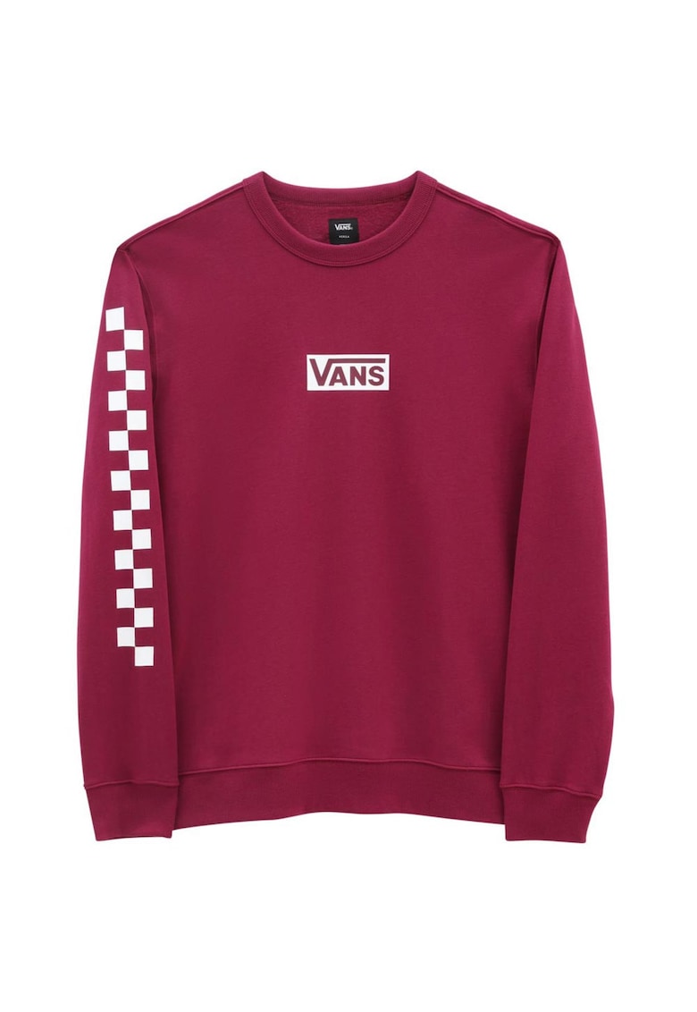 Bluza barbati MN Versa Standard - croiala regulata - imprimeu in carouri - visiniu - bumbac