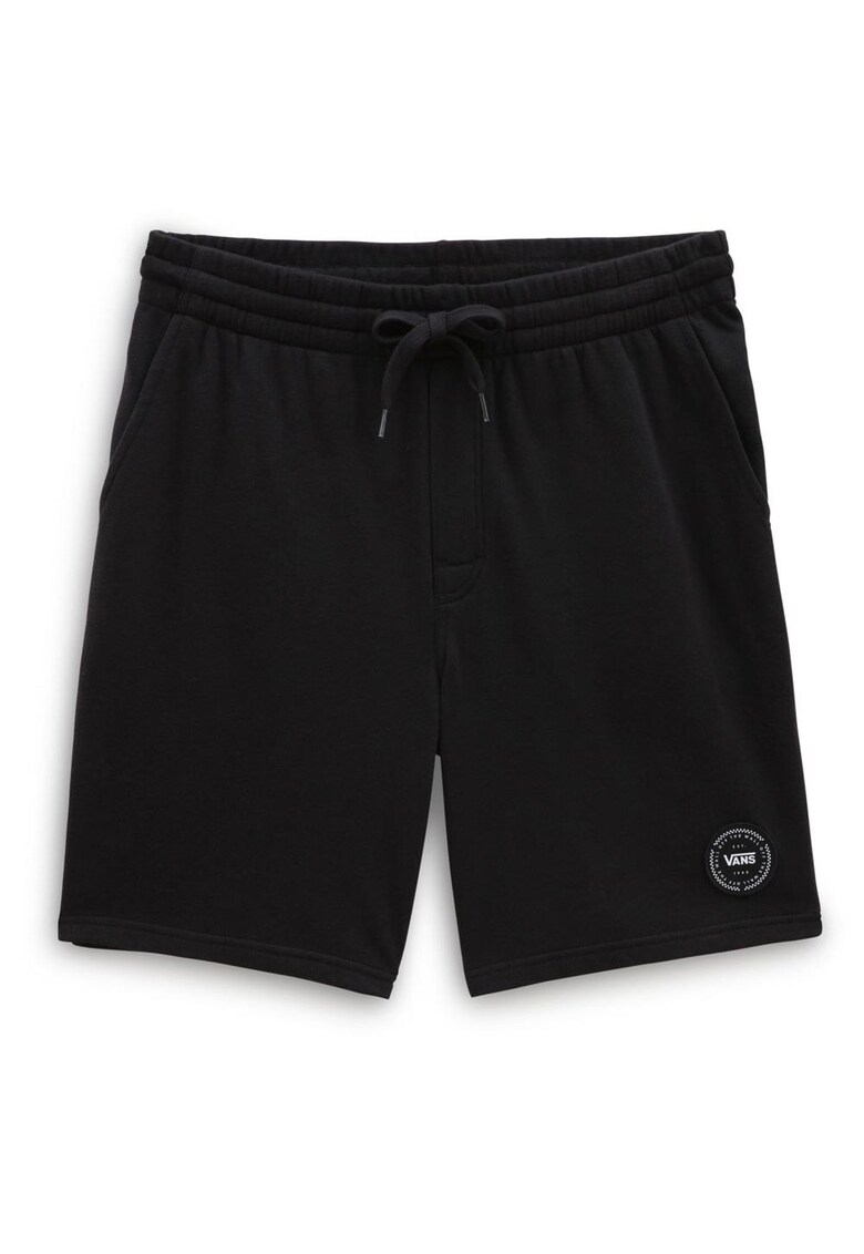 Pantaloni scurti Orbiter - talie elastica - negru - bumbac/poliester