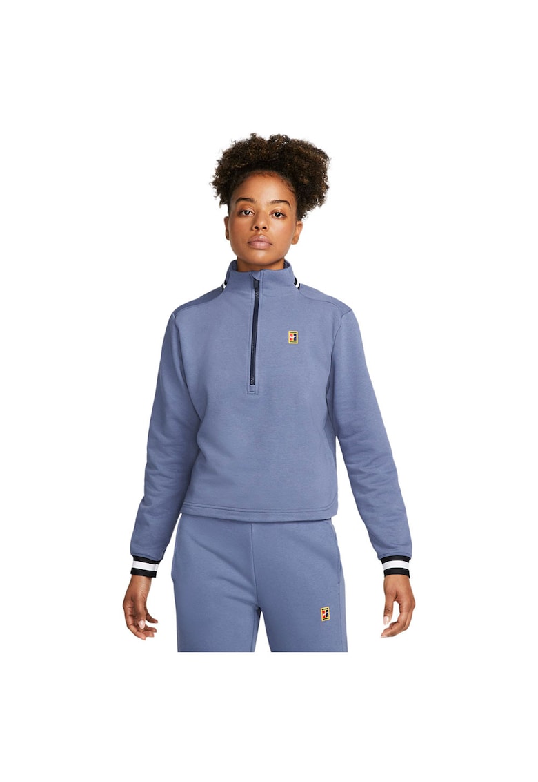 Top sport Court Dri-FIT Heritage - lung - albastru - bumbac - pentru femei