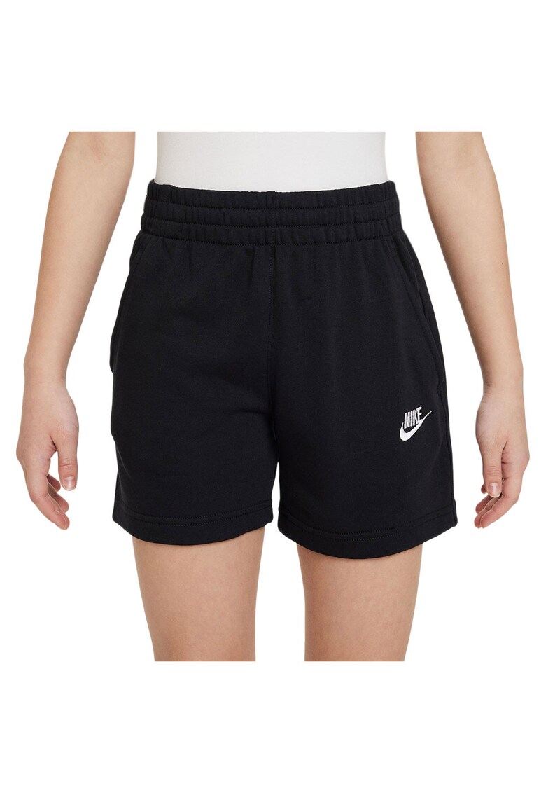 Pantaloni scurti sport copii Futura - bumbac/poliester - negru