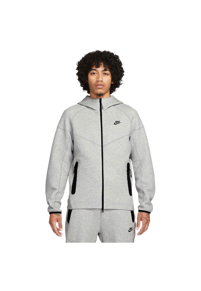 Hanorac sport barbati Windrunner - gri - bumbac - Tech Fleece -