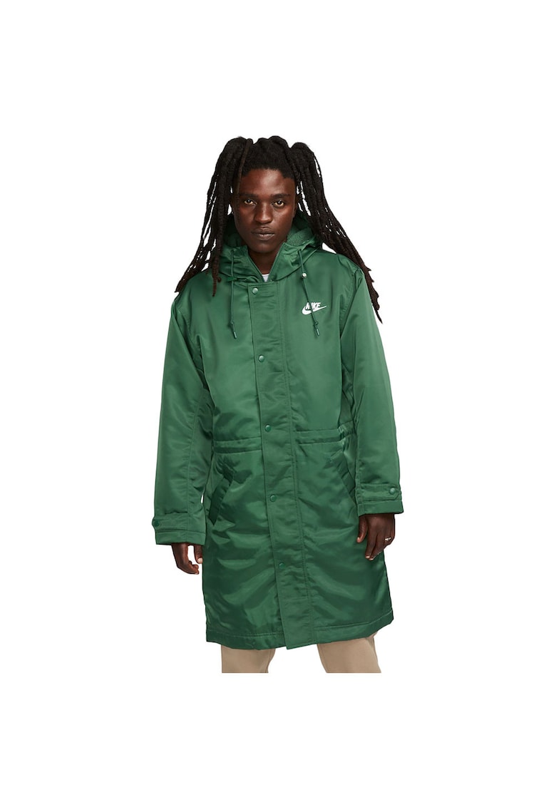 Geaca sport Club Stadium Parka pentru barbati - verde - poliester - impermeabila - captusita cu fleece -